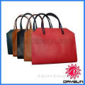 Large simple leather tote bag